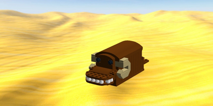 LEGO MOC - Инопланетная жизнь - Зоопарк Звёздных войн.: А вот и банта! Закрученные рога и длинная шерсть - это отличительные признаки этого животного.
