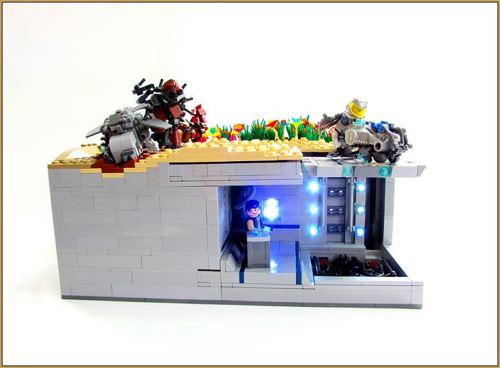 LEGO MOC - Инопланетная жизнь - Синтия: планета песка и леса.