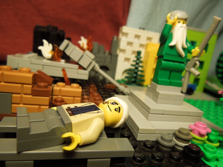 LEGO MOC - Joy and Sadness of Great Victory - Память о прошлом, благодарность за настоящее