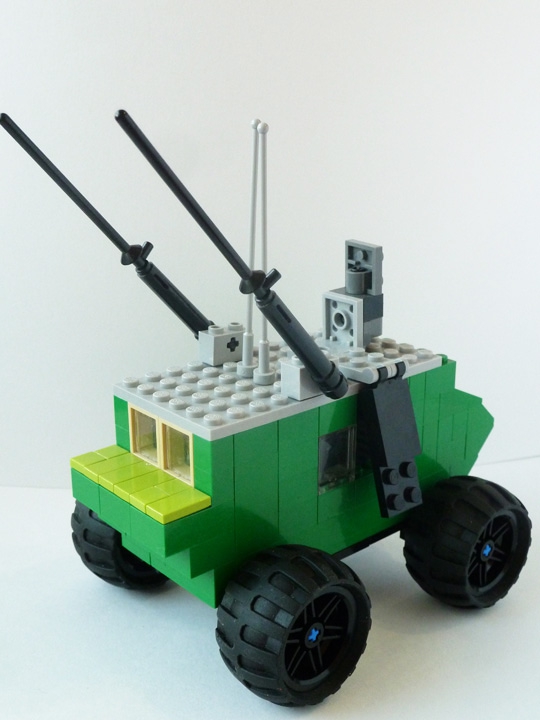 LEGO MOC - Joy and Sadness of Great Victory - БТР на параде Победы: БТР с поднятыми пушками