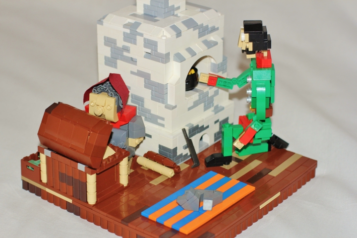 LEGO MOC - Russian Tales' Wonders - Stone Soup (Axe Kasha): Он сварил кашу из топора.<br><br />
Фото самоделки:<br />
