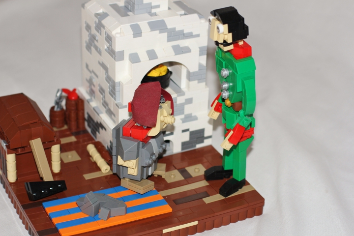 LEGO MOC - Russian Tales' Wonders - Stone Soup (Axe Kasha): - А нет ли у тебя, хозяюшка, перекусить чего?