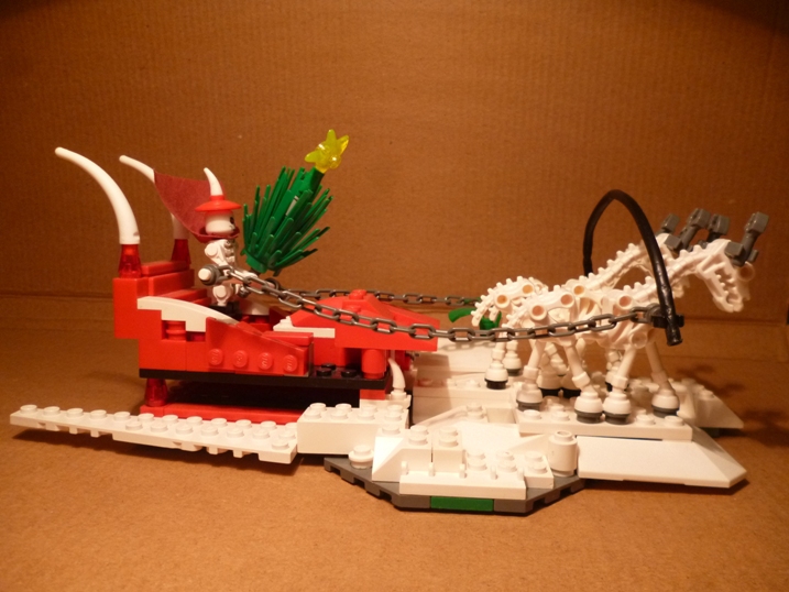 LEGO MOC - New Year's Brick 2017 - Скелетонский Дед Мороз: Вид справа
