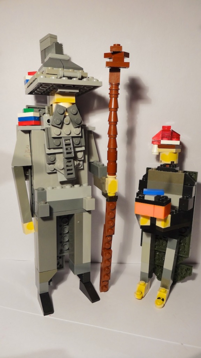 LEGO MOC - New Year's Brick 2017 - Новый Год в Средиземье: Гэндальф и Фродо