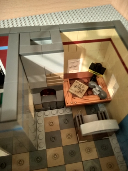 LEGO MOC - Detective Contest - Офис детектива: Камин и стол детектива 