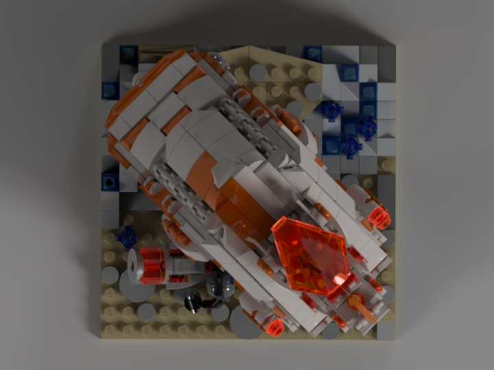 LEGO MOC - 16x16: Mech -  Мех 'Rhino 3.67': Техническое фото. 
