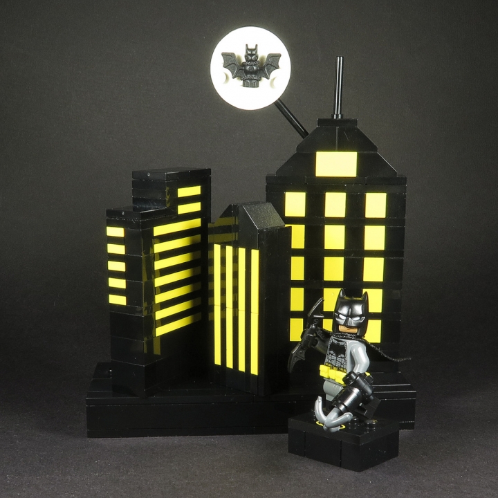 LEGO MOC - 16x16: Batman-80 - Gotham City: Бэтмен на страже Готем-Сити