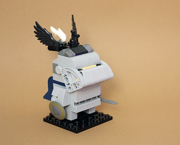 LEGO MOC - 16x16: Chibi - РЫЦАРЬ.: С опущенным забралом,
