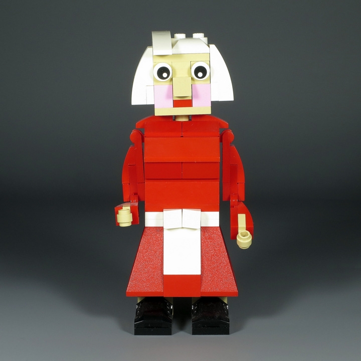 LEGO MOC - 16x16: Chibi - Babushka, Dedushka & Kolobok: </i>Babuska was old but beautiful!<br><i><br />
(Бабушка тоже была старенькой, но ещё красивой.)