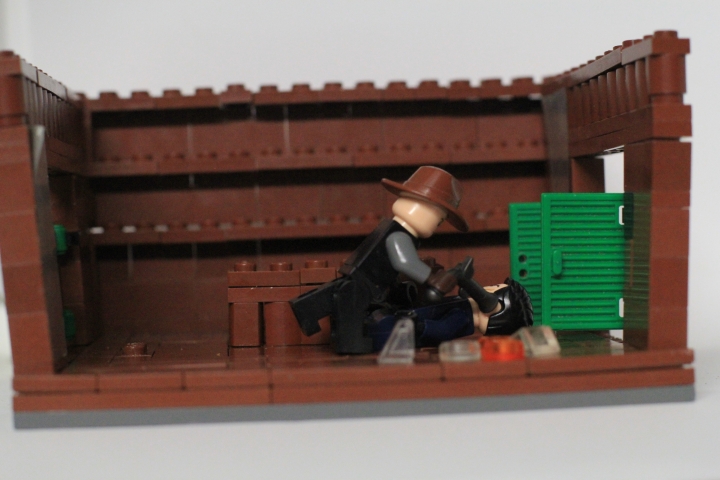LEGO MOC - 16x16: Duel - Дуэль в таверне : Добро пожаловать: Победа Мориса Джеральда,и извинения Кассия Кальхауна .