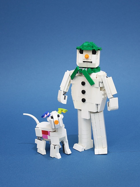 LEGO MOC - New Year's Brick 2020 - The snowman and the snowdog.: А вот и сама постройка.
