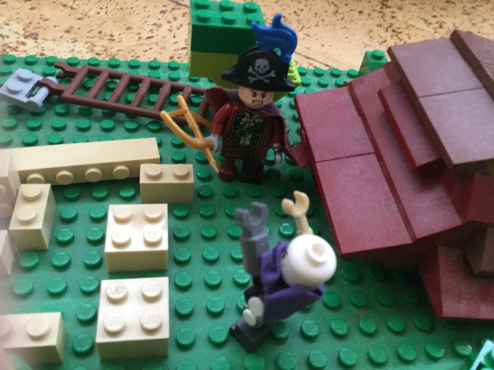 LEGO MOC - Младшая лига. Конкурс 'Средневековье'. - Рассказ битва у знахаря : (Знахарь)Неттттт