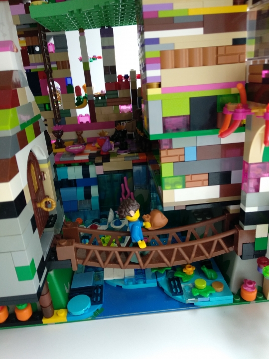 LEGO MOC - Младшая лига. Конкурс 'Средневековье'. - Замок с мельницей: Мост к мельнице