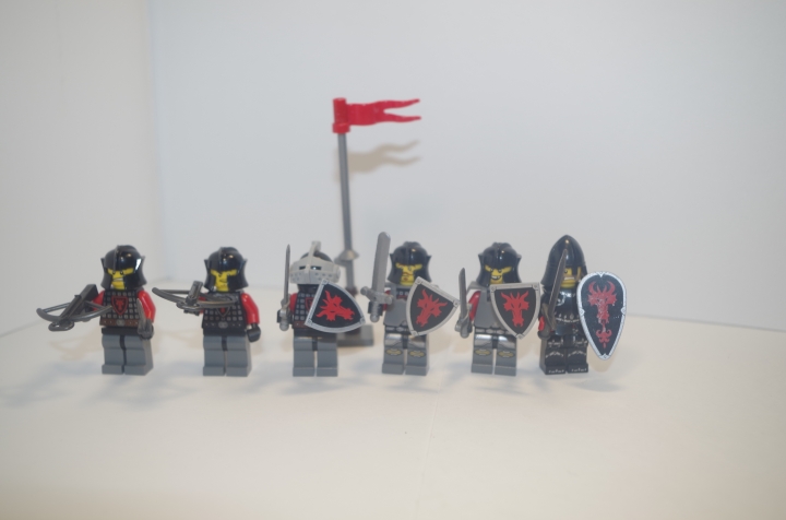 LEGO MOC - Младшая лига. Конкурс 'Средневековье'. - На нас напали!!!: Войско 'Красных драконов'