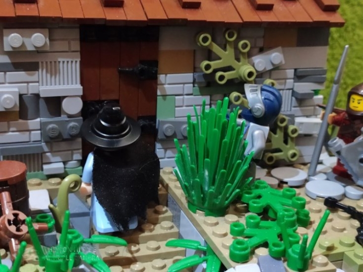 LEGO MOC - Младшая лига. Конкурс 'Средневековье'. - Зелье во спасение: Они подошли к дому. 