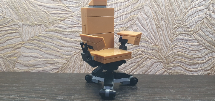 LEGO MOC - LEGO-конкурс 16x16: 'Все работы хороши' - Программист: Отдельно прекрасный офисный стул.