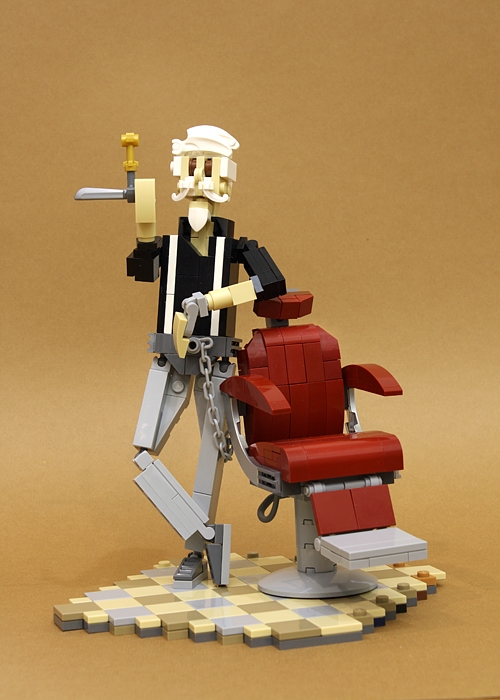 LEGO MOC - LEGO-конкурс 16x16: 'Все работы хороши' - Барбер: - Добро пожаловать в наш барбершоп!
