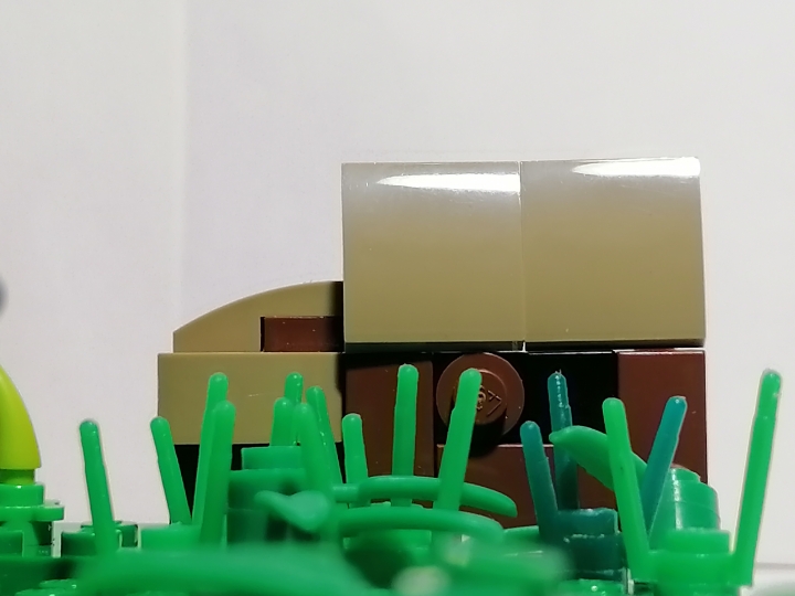 LEGO MOC - LEGO-конкурс 16x16: 'Иллюстрация' - 'Ты – нечто большее, Цири. Нечто большее.': Дом наа фоне 