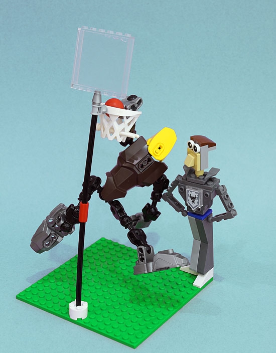 LEGO MOC - LEGO-contest 16x16: 'Cyberpunk' - Робот играет в баскетбол