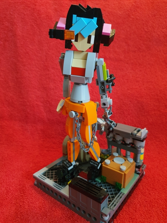 LEGO MOC - LEGO-contest 16x16: 'Cyberpunk' - CyberPunk Girl: - Эй, ты что, меня фоткаешь?