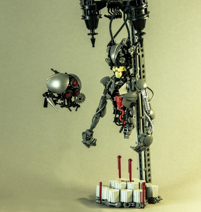 LEGO MOC - LEGO-contest 16x16: 'Cyberpunk' - Извлечь сердце: Загрузка системы... <br><br />
Загрузка завершена. <br>Теперь ваше сознание подключено к единой нейросети.<br><br />
<br><br />
Усовершенствование тела завершено на 58%