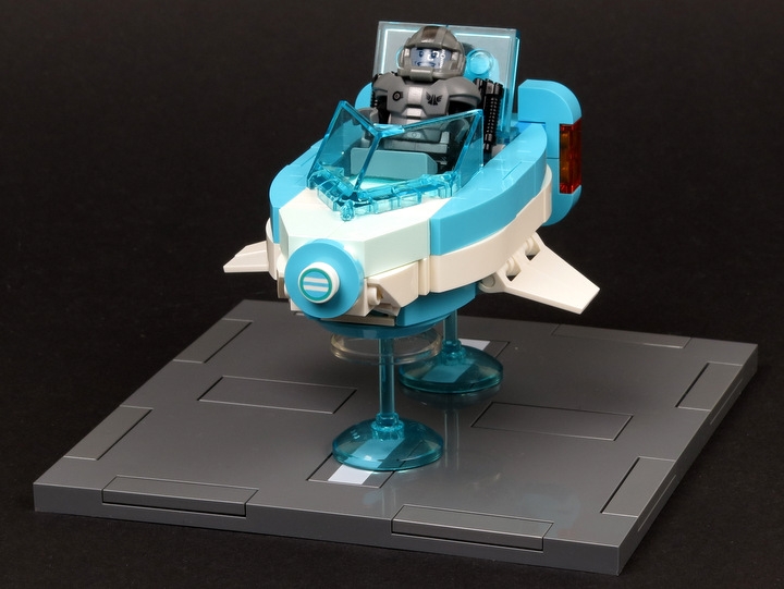 LEGO MOC - LEGO-contest 16x16: 'Cyberpunk' - ГруБыКиРя: Рулевые 'крылышки' для повышения манёвренности.