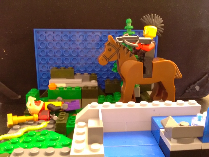 LEGO MOC - LEGO-contest 16x16: 'Western' - Смерть индейца.: Вид сбоку.