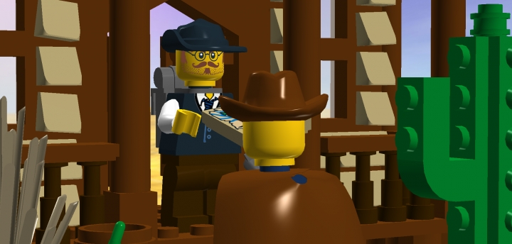 LEGO MOC - LEGO-contest 16x16: 'Western' - Внезапная встреча