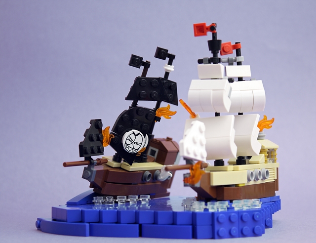 LEGO MOC - LEGO-contest 24x24: 'Pirates' - Огонь!: Трах! Бабах! На Абордаж! Залп из всех орудий! 