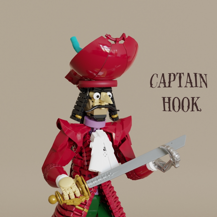 LEGO MOC - LEGO-contest 24x24: 'Pirates' - Капитан Крюк: <br><br />
<br />
'— Он был боцманом у Чёрной Бороды. Из всех пиратов он самый страшный. Его даже корабельный повар боялся.'