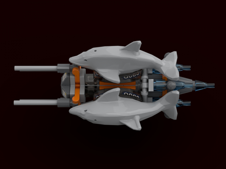 LEGO MOC - LEGO-конкурс 'Путь к звездам' - Биодизайн в космосе или 'дельфинарий'