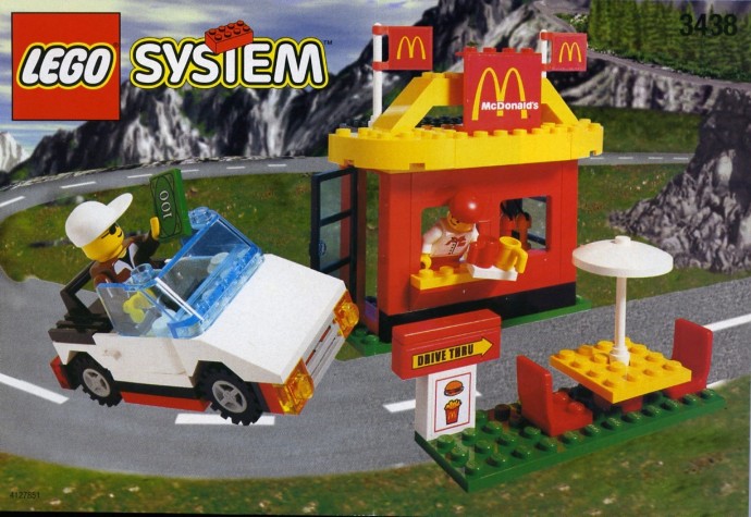 Bricker - Construit par LEGO 3438 {McDonald's Promotional Set} LEGO  McDonald's Restaurant