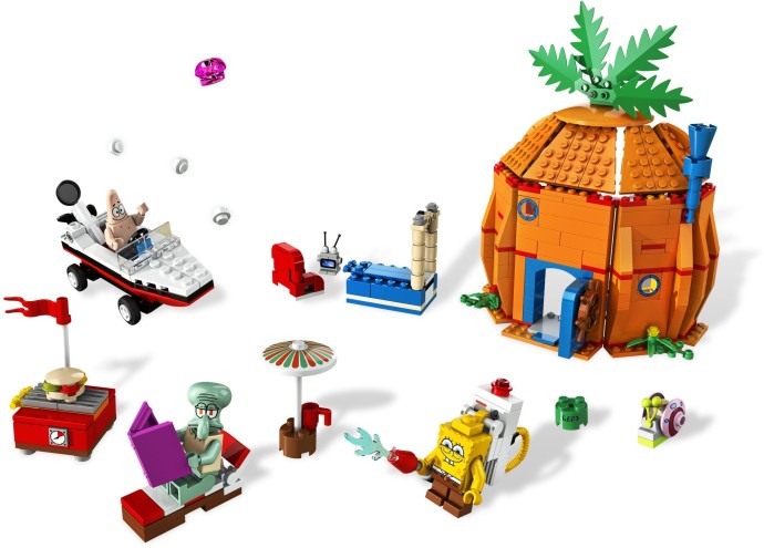 Bricker - Construit par LEGO 3834 Les voisins de Bob l'éponge (Good  Neighbours at Bikini Bottom)