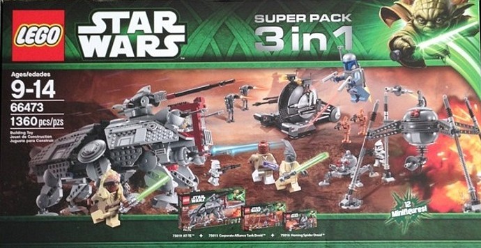 Bricker - Construit par LEGO 66473 LEGO Star Wars Super Pack