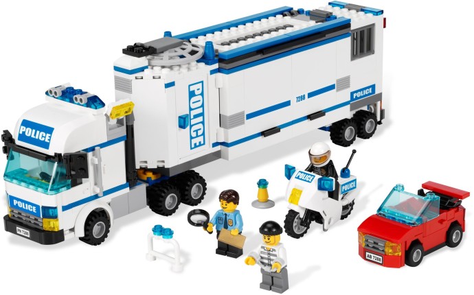 Bricker - Construit par LEGO 7288 L'unité de police mobile (Mobile Police  Unit)