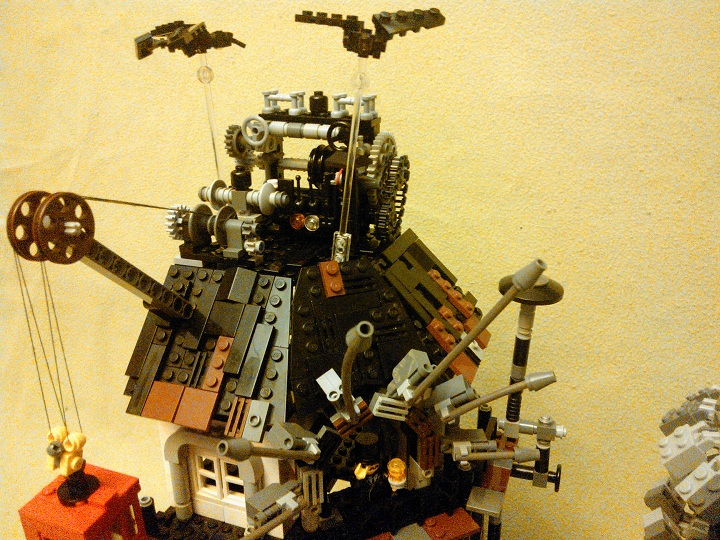LEGO MOC - Because we can! - Transmission d'énergie sans fil: гигантские птицы ( наверно вороны ))