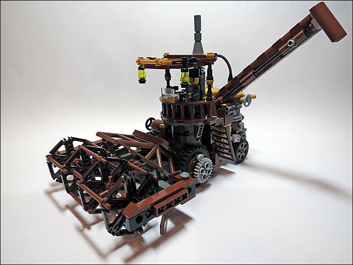 LEGO MOC - Steampunk Machine - Steampunk Harvester: Задача у него одна - убирать урожай.