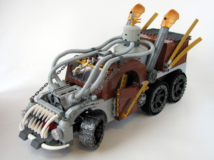 LEGO MOC - Steampunk Machine - Excalibur: <br><i>- Three-axle vehicle of cross-country ability.</i><br>