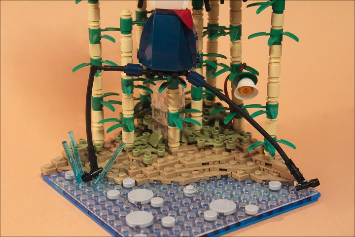 LEGO MOC - 16x16: Animals - Master Crane: Худые ноги не мешают быть Мастеру Журавлю самым ловким из всей Неистовой Пятерки.