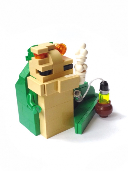 LEGO MOC - Battle of the Masters 'In cube' - Jabba the Hutt. Star wars episode VI. Return of the Jedi : Джабба Хатт