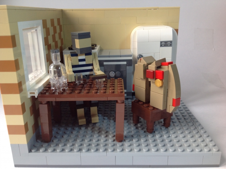 LEGO MOC - Joy and Sadness of Great Victory - Служили два товарища. Один на флоте, другой в пехоте.