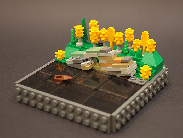 LEGO MOC - 16x16: Micro - Каменные ворота