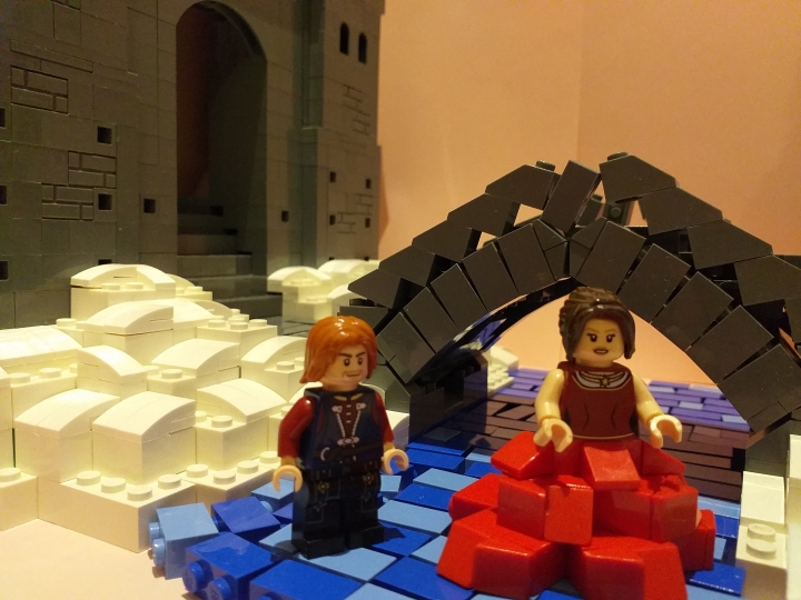 LEGO MOC - New Year's Brick 2020 - Красавица и Чудовище. Чудесное Рождество: Та же сцена после разрушения проклятья