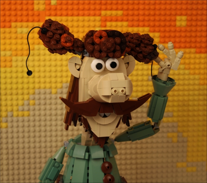 LEGO MOC - New Year's Brick 2020 - Падал прошлогодний снег: 'Ни-че-го не понимаю!..'